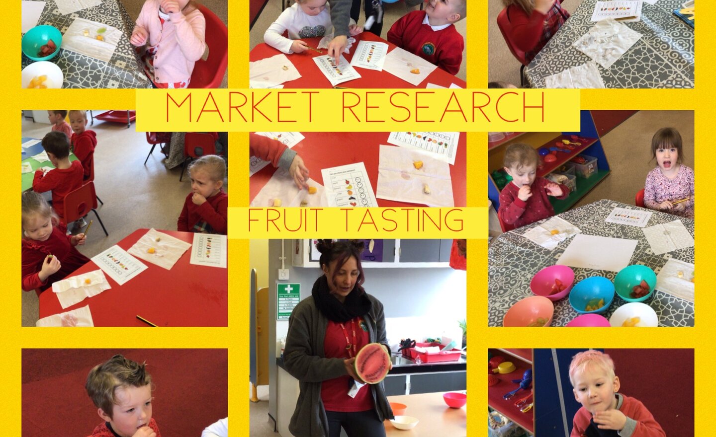 Image of We started our ‘Fruit Kebab’ DT project with a bit of market research 